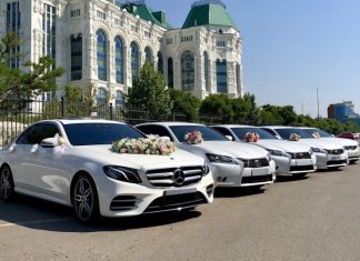 Свадебный кортеж в объективе